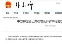 中方将派团出席巴勒斯坦问题峰会