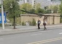 两儿子用背篓背晕车母亲去医院 这位老母亲坐的才是最豪华的车