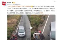 男子开车看手机撞到骑车老妈 警方对陈先生进行了批评教育