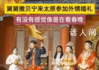 撒贝宁现身外甥婚礼客串主持