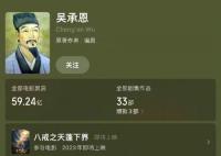 吴承恩作品票房超59亿 可谓是顶流中的顶流