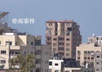 法国驻加沙机构遭以色列空袭 墙壁出现大洞