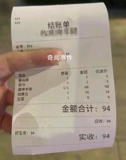 菜还没上筷子先花了两元 餐具费是否应该收取
