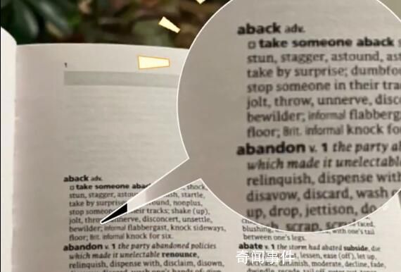 abandon不是第一名了 第一个单词是aback
