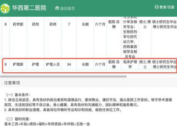 医院招护士要求硕士博士 院方回应
