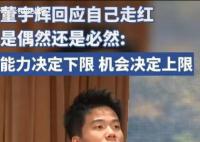董宇辉回应走红是否偶然
