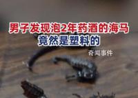 男子发现泡2年的药酒里海马竟是塑料