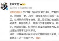 北京女子追尾逃离致警车受损被刑拘 案件正在进一步侦办中