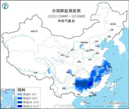 预计本周有2轮寒潮2次降雪