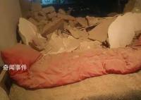 地震亲历者哭诉差点没跑出去 因还没睡躲过一劫