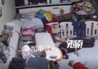 男子地震时抱起宝宝跑着找妻子
