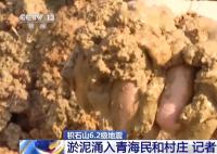 地震后村庄遭砂涌:泥浆浪头高3米