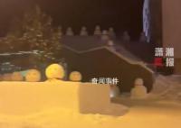 东北大街上惊现“雪人军团”