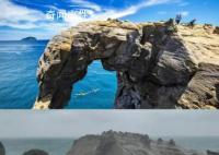 台湾知名景点象鼻岩“象鼻”坠海
