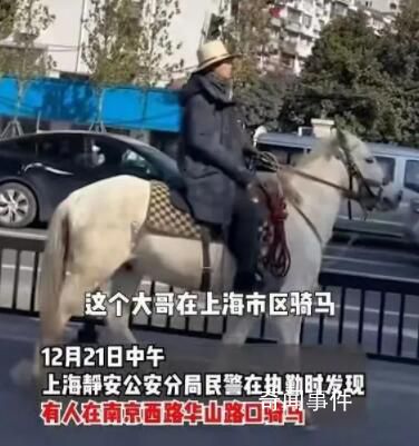 男子骑马进入上海被行政处罚 行为违反了上海的法律法规