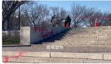 林肯纪念堂台阶被涂鸦“解放加沙”