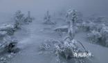 男子独自上山看雪发现“冰封秘境”