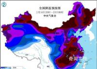 全国降温预报图变深红色了